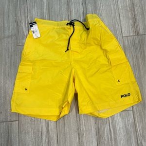 Yellow Polo Sport men’s swim trunks.  Size XL never worn tags still attached.